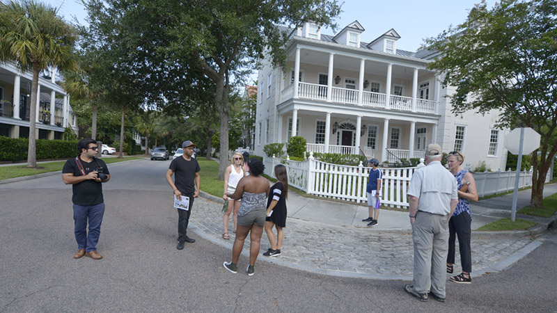 group of students in Charleston